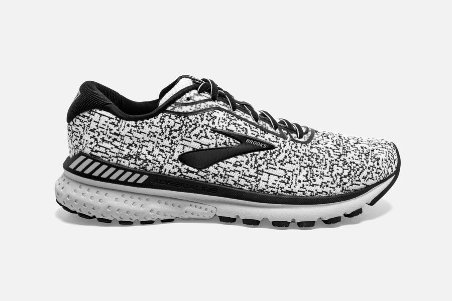 Zapatillas Running Brooks Adrenaline GTS 20 Hombre Blancas/Negras/Gris Ofertas CYZM27381
